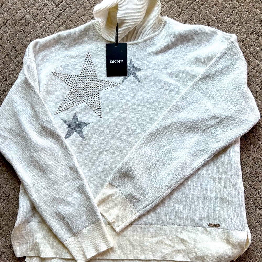 NWT DKNY Star Sweater